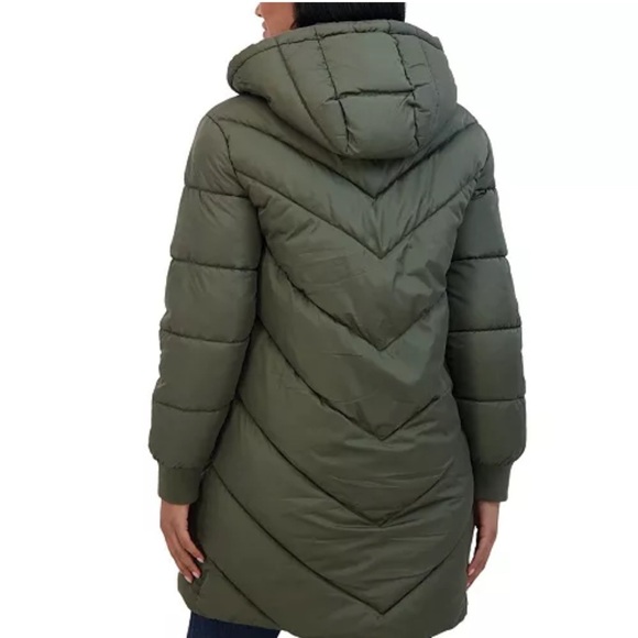 Sebby Juniors' 3/4 Puffer Jacket with Hood, women’s jacket coat - Picture 7 of 14